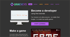 Desktop Screenshot of brackeys.com