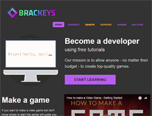Tablet Screenshot of brackeys.com